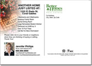 Real Estate Postcards, Better Homes & Gardens Postcard