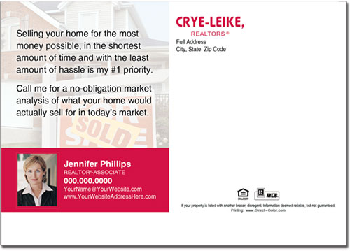 Real Estate Postcards, Crye Leike Postcards