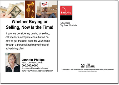 Real Estate Postcards, Real Living Postcards