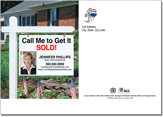 Real Estate Postcards, Remax Real Estate Sign Postcard