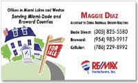 Real Estate Business Card Magnets