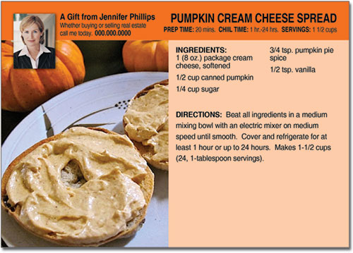 Autumn Recipe Postcard