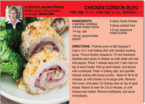 Realtor Chicken Recipe Postcards