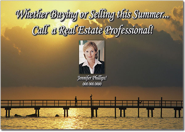 Summer Real Estate Postcards