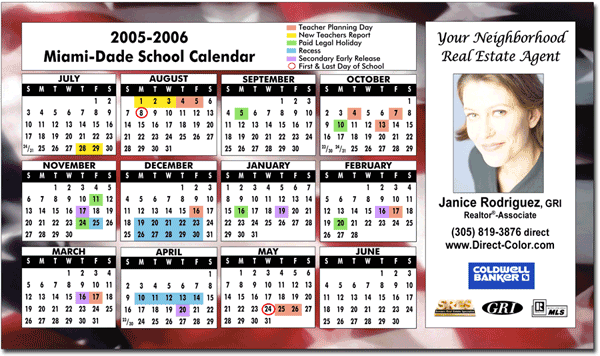 Elementar Calendar School Magnets, Magnet