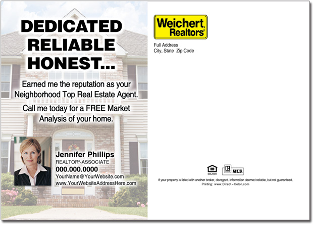 Real Estate Postcard, Weichert Postcards