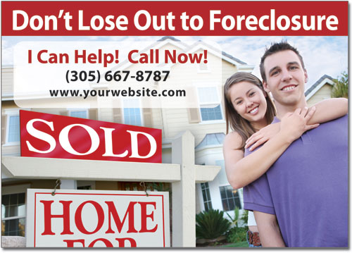 Foreclosure Marketing Postcards