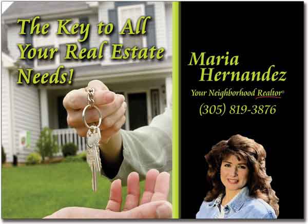 Real Estate Key Postcards, Marketing Postcard, Advertising Post card, Custom Post cards