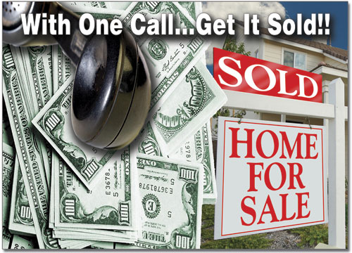 Real Estate Sign Postcard