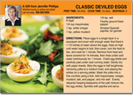 Deviled Eggs Recipe Postcard